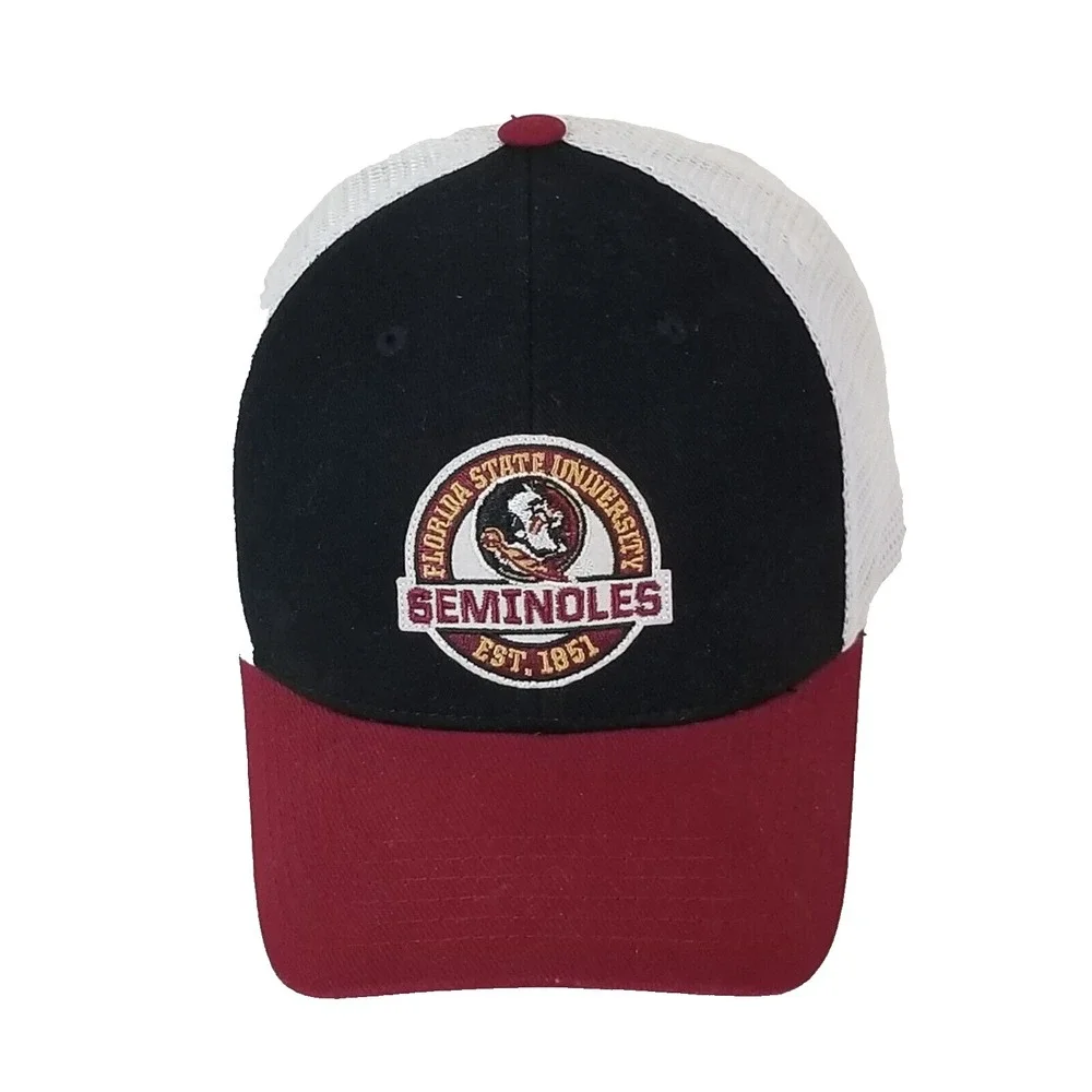 Captivating Florida State Seminoles Women OS Red Trucker Hat Snapback FSU Cap